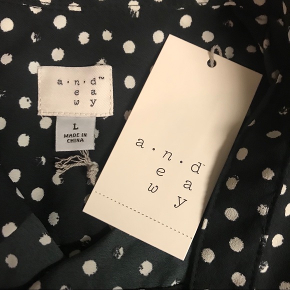 A New Day *NWT* Tie Front Blouse - Picture 7 of 8